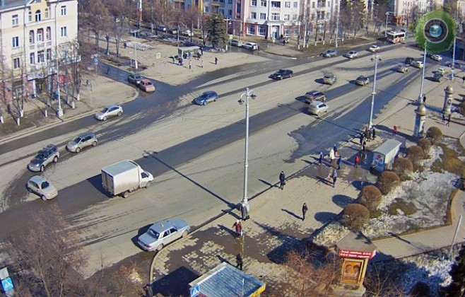 Перекрёсток пр. Советский - ул. Весенняя