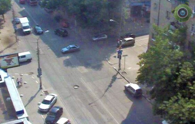 На перекрёстке Чапаева/Рабочая