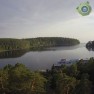 Залив Ладожского озера и пристань Валаама (Республика Карелия, Россия)