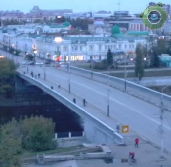 Улица Ленина и Юбилейный мост (Омск, Россия)