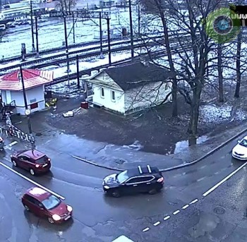 Железнодорожного переезд в г. Пушкин