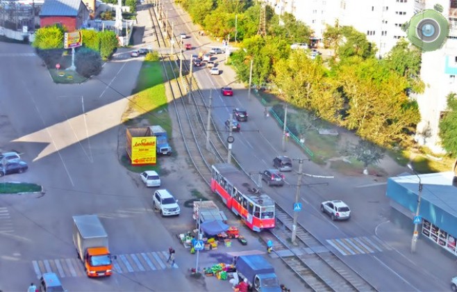 У остановки «Табачная фабрика» в Бийске