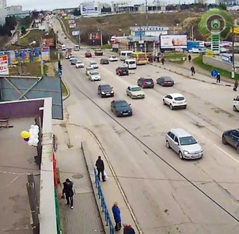 На остановке «Студенческий городок» в Севастополе