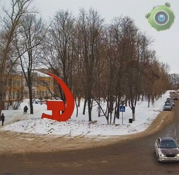 Онлайн вид на серп и молот в Кашире