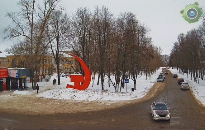 Онлайн вид на серп и молот в Кашире