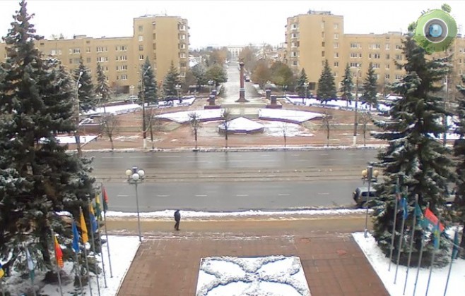 У стелы «Город воинской славы» в Твери