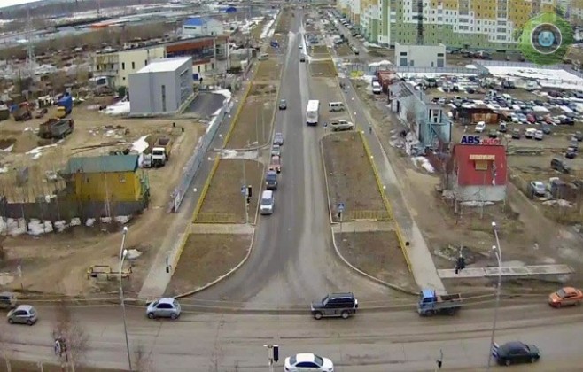 На перекрёстке Ханты-Мансийская - Профсоюзная