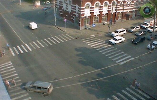 На перекрёстке Горького/Московская