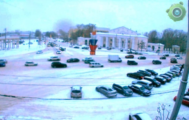 На площади Гагарина в Твери