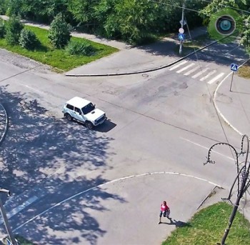 На перекрёстке Ленинградская/Разина в Бийске