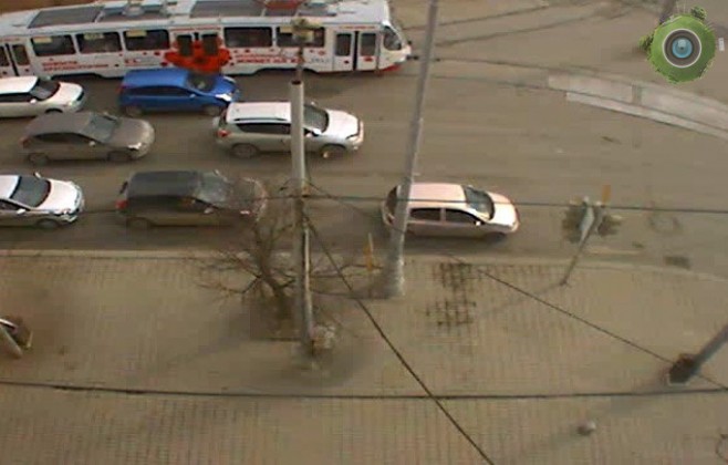 На перекрестке улиц Московской и Ленина