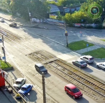 На перекрёстке Мерлина/Гастелло, Бийск