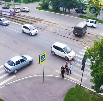 На перекрёстке Васильева/8 Марта в Бийске