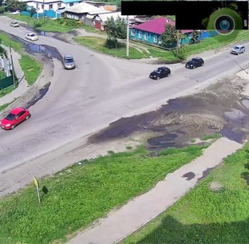 На перекрёстке Краснооктябрьская/Красноярский, Бийск