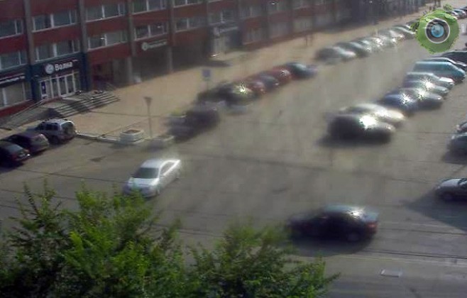 У речного вокзала в Саратове