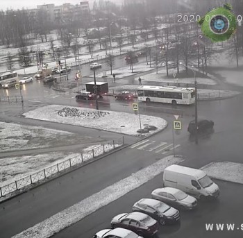 Перекресток улицы Генерала Хазова и Петербургского шоссе, г. Пушкин