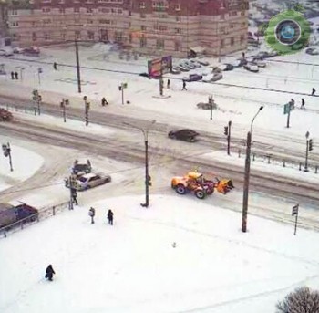 На перекрёстке улиц Гаккелевская и Камышовая в Санкт-Петербурге